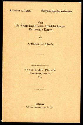 Book Id: 43217 Über die elektromagnetischen Grundgleichungen für bewegter...
