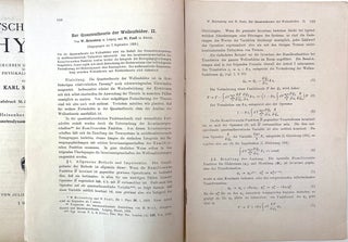 (1) Zur Quantendynamik der Wellenfelder. 2) Zur Quantentheorie der Wellenfelder. II.