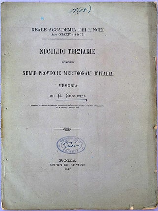 Nuculidi terziarie rinvenute nelle provincie Meridionali d'Italia