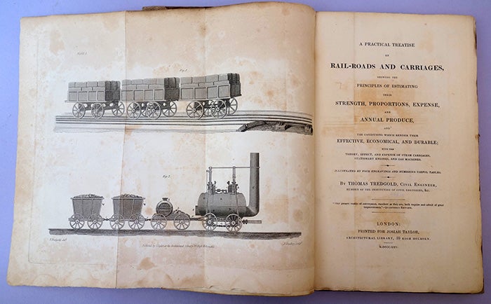 Book Id: 43462 A practical treatise on rail-roads and carriages. Thomas Tredgold.