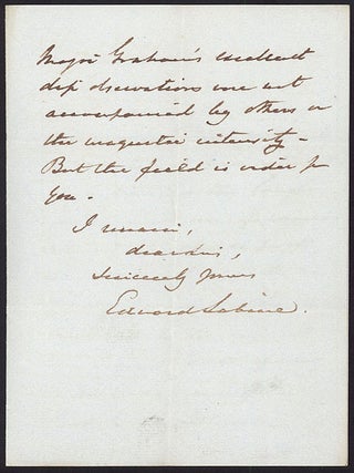 Autograph letter signed to George W. Keely