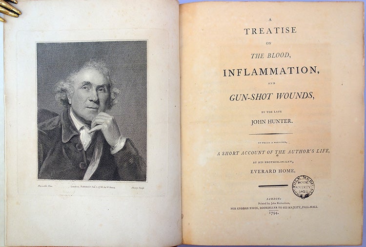 Book Id: 43998 A treatise on the blood, inflammation, and gun-shot wounds. John Hunter.