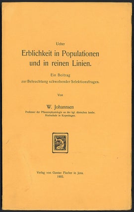 Book Id: 44318 Ueber Erblichkeit in Populationen und in reinen Linien. Wilhelm...