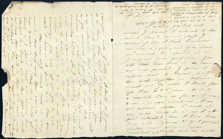 Book Id: 44346 Autograph letter signed to publisher John Bell. Hugh Downman.