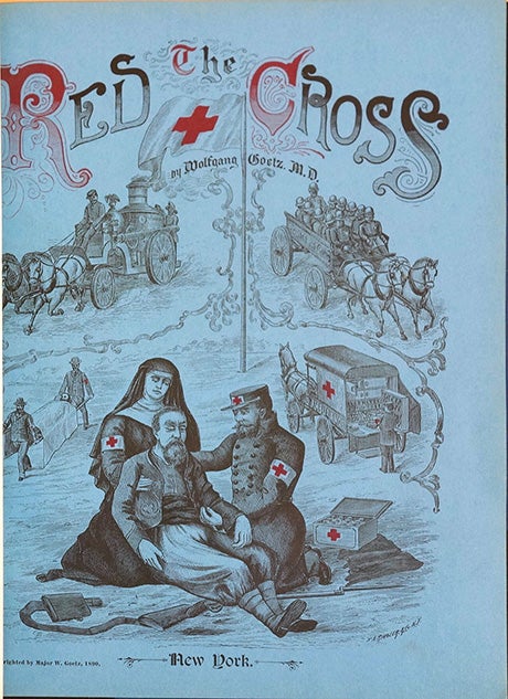 Book Id: 44569 The Red Cross. In presentation binding. Wolfgang Goetz.