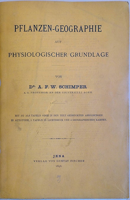 Book Id: 44587 Pflanzen-Geographie auf physiologischer Grundlage. A. F. W. Schimper.
