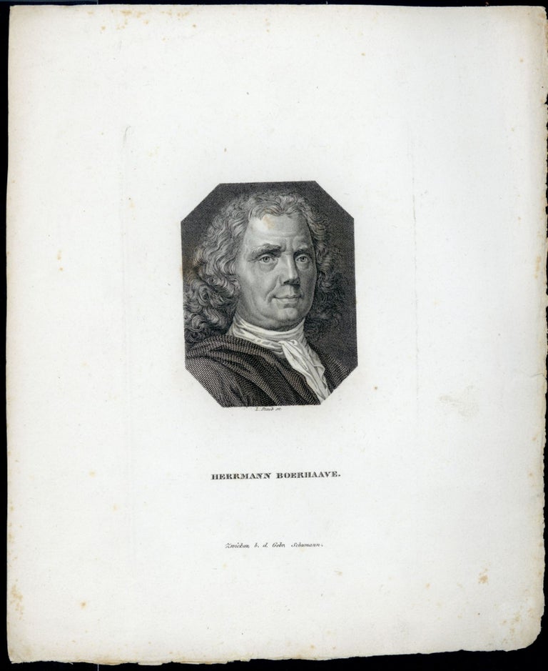 Book Id: 44615 Hermann Boerhaave. Engraved portrait by I. Staub. Herman Boerhaave.