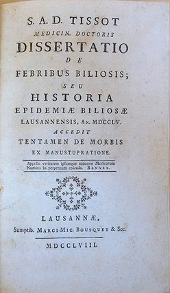 Dissertatio de febribus biliosis
