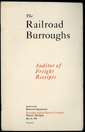Book Id: 44648 The railroad Burroughs. Auditor of freight receipts. Burroughs...