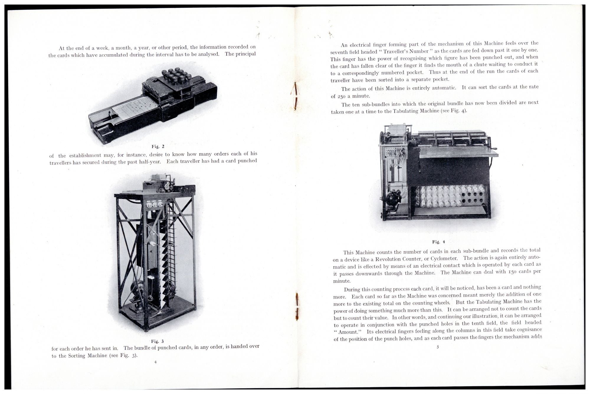 Image 8 of Plate, punch card, and instructions for Herman Hollerith's  Electric Sorting and Tabulating Machine, ca. 1895.