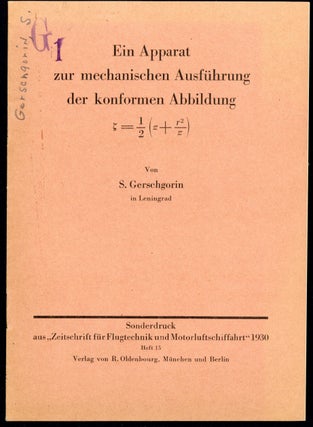 Book Id: 44660 Ein Apparat zur mechanischen Ausführung der konformen Abbildung ...
