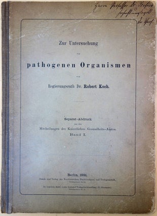 Book Id: 45016 Zur Untersuchung von pathogenen Organismen. Robert Koch