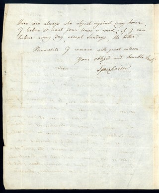 Autograph letter signed to Thos. Martineau Jr.