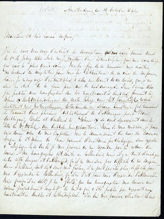 Autograph letter signed to Ferdinand F&auml;sebeck. Willem Vrolik.