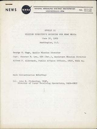 Book Id: 45278 Apollo 11 mission director's briefing for news media. Apollo 11,...