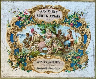 Book Id: 45321 Revenstein's plastischer Schul Atlas. 8 framed maps in relief...