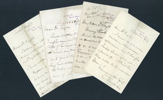 Book Id: 45514 4 Autograph letters signed to Taylor. John Braxton Hicks, Alfred...