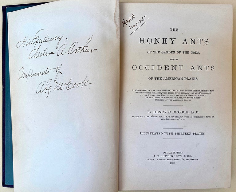 Book Id: 45537 The honey ants of the Garden of the Gods and the occident ants of the American plains. Henry C. McCook.