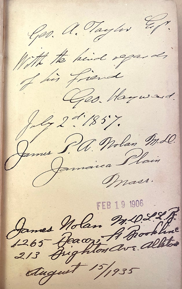 Book Id: 45607 Surgical reports and miscellaneous papers on medical subjects. Inscribed copy. George Hayward.