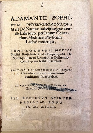 Book Id: 45943 Barptolomaei Coclitis Bononiensis, naturalis philosophiae ac...