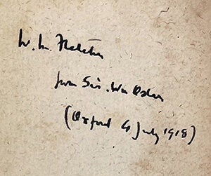 Deux mémoires sur le mouvement du sang et sur les effets de la saignée. Presented to W. W. Fletcher by Osler.