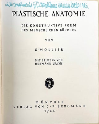 Book Id: 46483 Plastische Anatomie: Die konstruktive Form des menschlichen...
