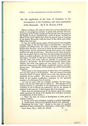 Book Id: 46642 On the application of the laws of evolution to the arrangement of...