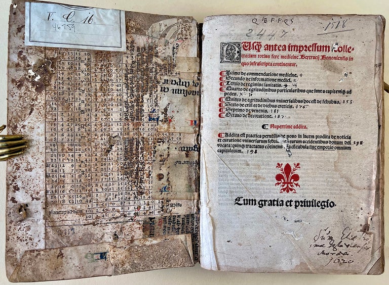 Book Id: 46759 Nusquam antea impressum collectorium totius fere medicine . . Nicolaus Bertrucius.