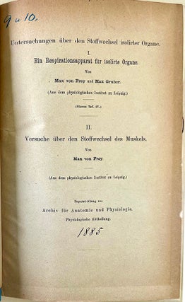 Book Id: 48387 Untersuchungen über den Stoffwechsel isolierte Organe . . ....