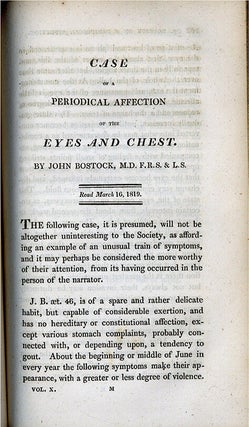 Book Id: 48862 Case of a periodical affection of the eyes and chest. In...
