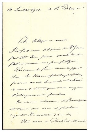 Book Id: 48912 Autograph letter signed, plus photogravure portrait. Etienne...