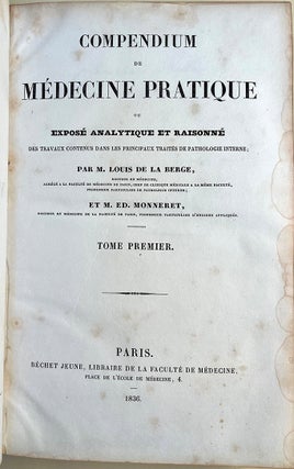 Book Id: 50744 Compendium de médecine pratique ou exposé analytique et...