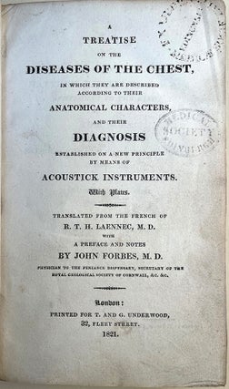 Book Id: 51402 A treatise on the diseases of the chest. First ed. in English....
