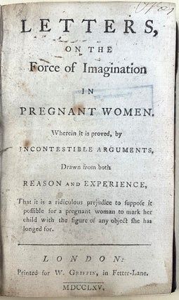 Book Id: 51552 Letters on the force of imagination in pregnant women. Isaac Bellet