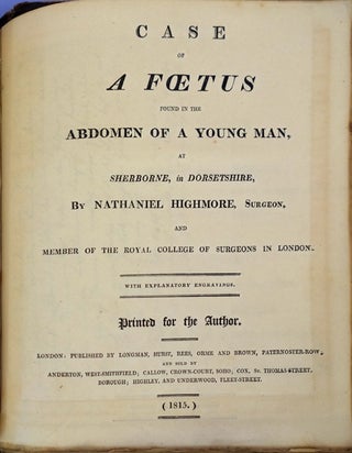 Collection of 17 18th & 19th century theses & offprints in obstetrics & gynecology from Danyau's library.